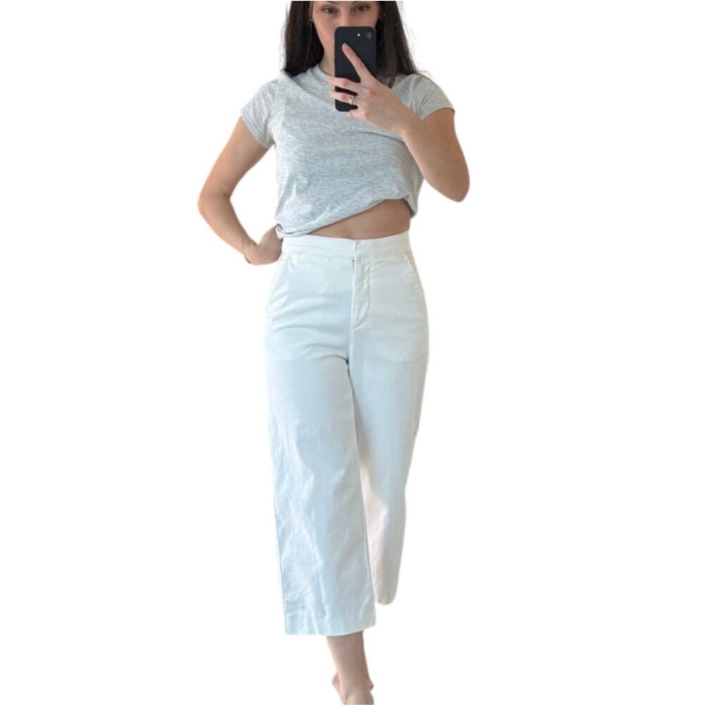Aritzia The Group by Babaton White New Wide Leg Cropped Pant Size 00 /